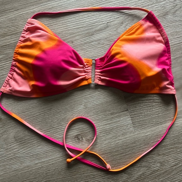 Old Navy Pink and Orange Bikini Top - Picture 1 of 4
